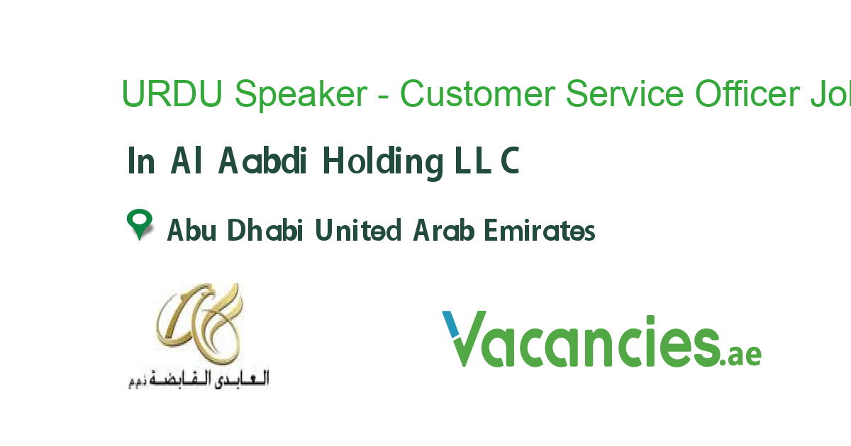 Urdu Speaking Customer Service Jobs