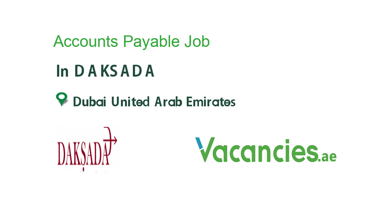 Accounts Payable Jobs In Dubai 2015