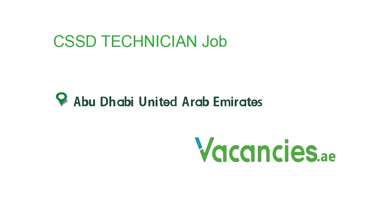 cssd-technician-job-in-in-abu-dhabi-united-arab-emirates-ref-98595